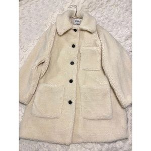 Zara Sherpa Fleece Coat